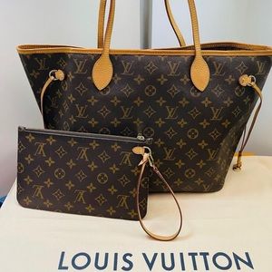 Authentic Louis Vuitton Neverfull MM Monogram